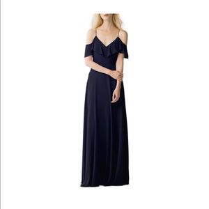 Jenny Yoo Mila dress NAVY blue. Size 14.